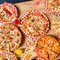 EngoEagle Pizza Plates and Napkins Party Supplies - 96PCS Pizza Birthday Party Decorations Pizza Time Pizza Themed Disposable Tableware Set Serves 24 Guests